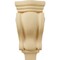 Ekena Millwork 3"W x 1 3/4"D x 6"H Extra Small Traditional Pilaster Wood Corbel, Alder CORW03X02X06PTAL - alternate 4